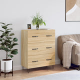 Vidaxl dressoir 69,5x34x90 cm bewerkt hout sonoma eikenkleurig