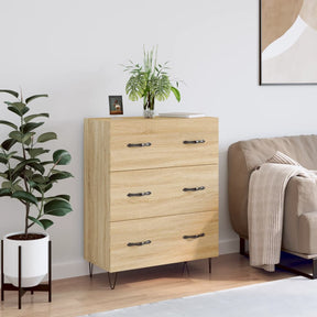 Vidaxl dressoir 69,5x34x90 cm bewerkt hout sonoma eikenkleurig
