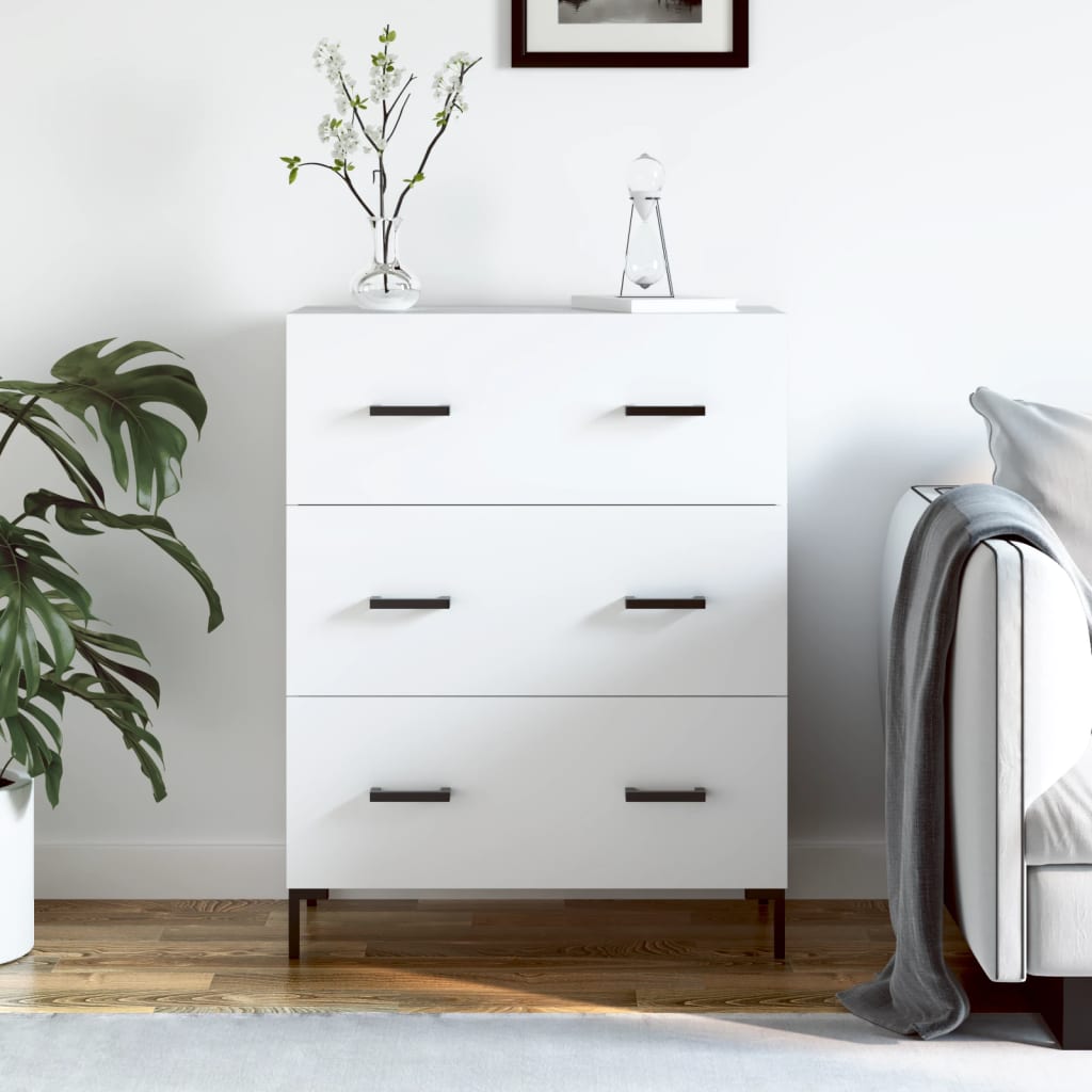 Vidaxl dressoir 69,5x34x90 cm bewerkt hout wit