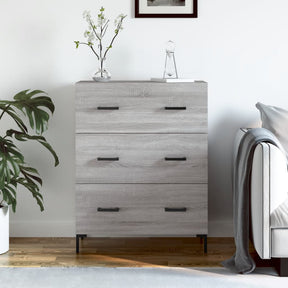 Vidaxl dressoir 69,5x34x90 cm bewerkt hout grijs sonoma eikenkleurig