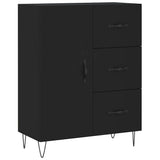 Vidaxl dressoir 69,5x34x90 cm bewerkt hout zwart