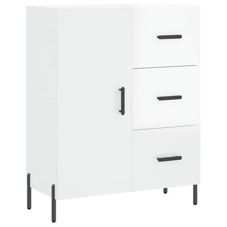 Vidaxl dressoir 69,5x34x90 cm bewerkt hout hoogglans wit