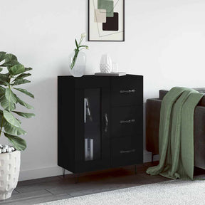 Vidaxl dressoir 69,5x34x90 cm bewerkt hout zwart