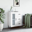 Vidaxl dressoir 69,5x34x90 cm bewerkt hout wit