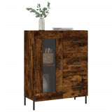 Vidaxl dressoir 69,5x34x90 cm bewerkt hout gerookt eikenkleurig