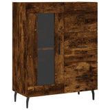 Vidaxl dressoir 69,5x34x90 cm bewerkt hout gerookt eikenkleurig
