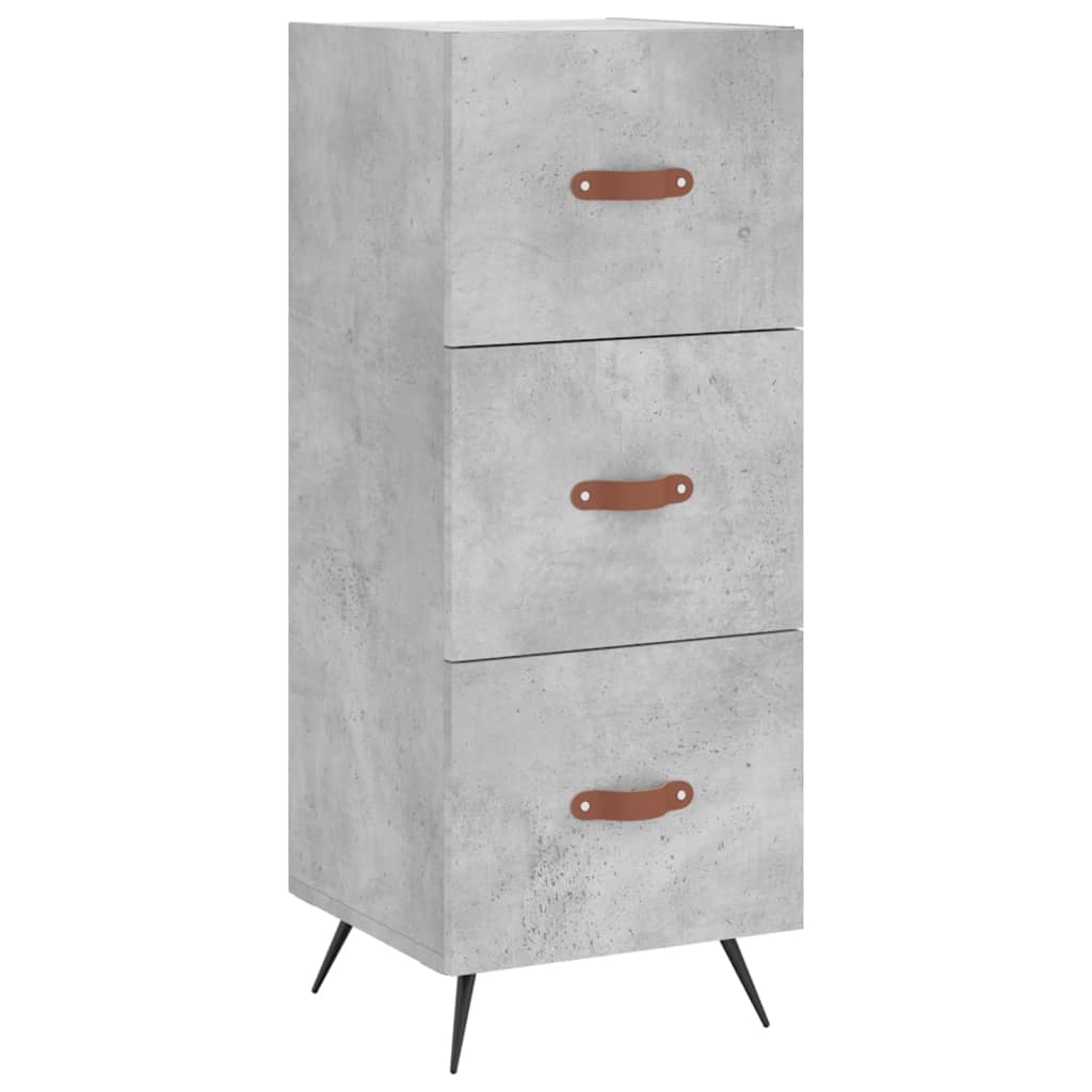 Vidaxl dressoir 34,5x34x90 cm bewerkt hout betongrijs