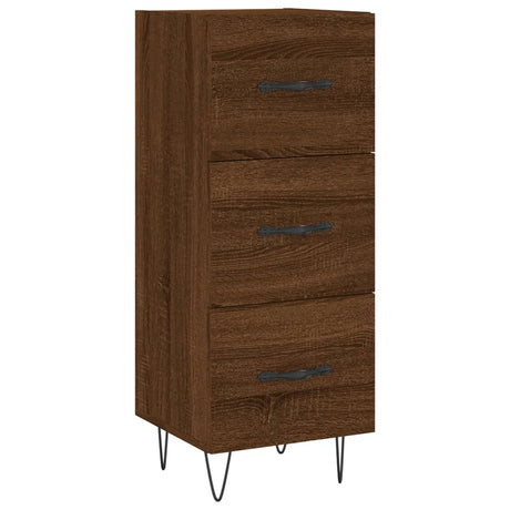 Vidaxl dressoir 34,5x34x90 cm bewerkt hout bruin eikenkleur