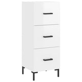 Vidaxl dressoir 34,5x34x90 cm bewerkt hout hoogglans wit