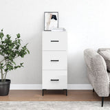 Vidaxl dressoir 34,5x34x90 cm bewerkt hout hoogglans wit