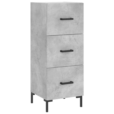 Vidaxl dressoir 34,5x34x90 cm bewerkt hout betongrijs