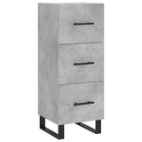 Vidaxl dressoir 34,5x34x90 cm bewerkt hout betongrijs