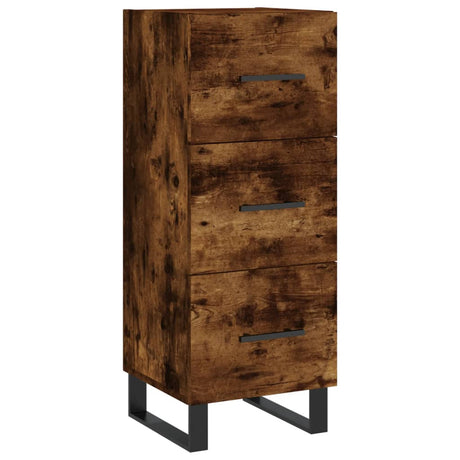 Vidaxl dressoir 34,5x34x90 cm bewerkt hout gerookt eiken