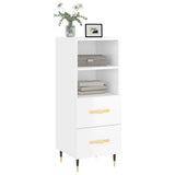 Vidaxl dressoir 34,5x34x90 cm bewerkt hout hoogglans wit