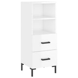 Vidaxl dressoir 34,5x34x90 cm bewerkt hout hoogglans wit