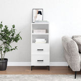 Vidaxl dressoir 34,5x34x90 cm bewerkt hout hoogglans wit