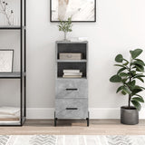 Vidaxl dressoir 34,5x34x90 cm bewerkt hout betongrijs