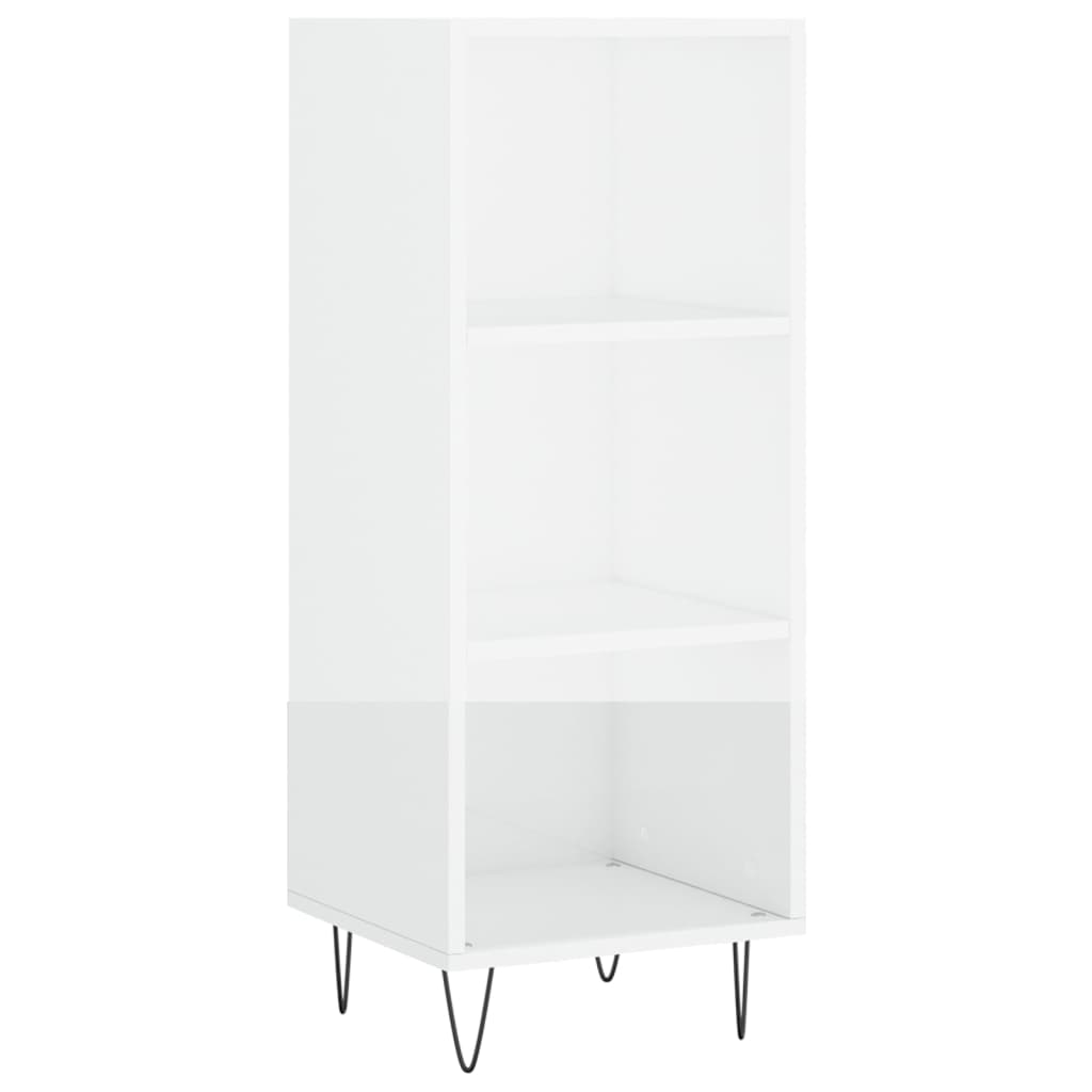 Vidaxl dressoir 34,5x32,5x90 cm bewerkt hout hoogglans wit
