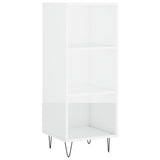 Vidaxl dressoir 34,5x32,5x90 cm bewerkt hout hoogglans wit