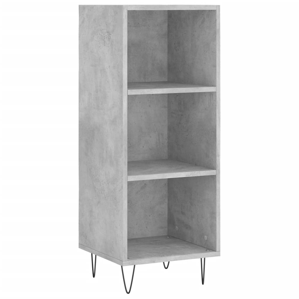 Vidaxl dressoir 34,5x32,5x90 cm bewerkt hout betongrijs