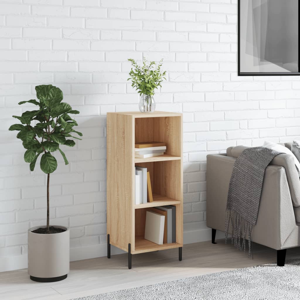 Vidaxl dressoir 34,5x32,5x90 cm bewerkt hout sonoma eikenkleurig