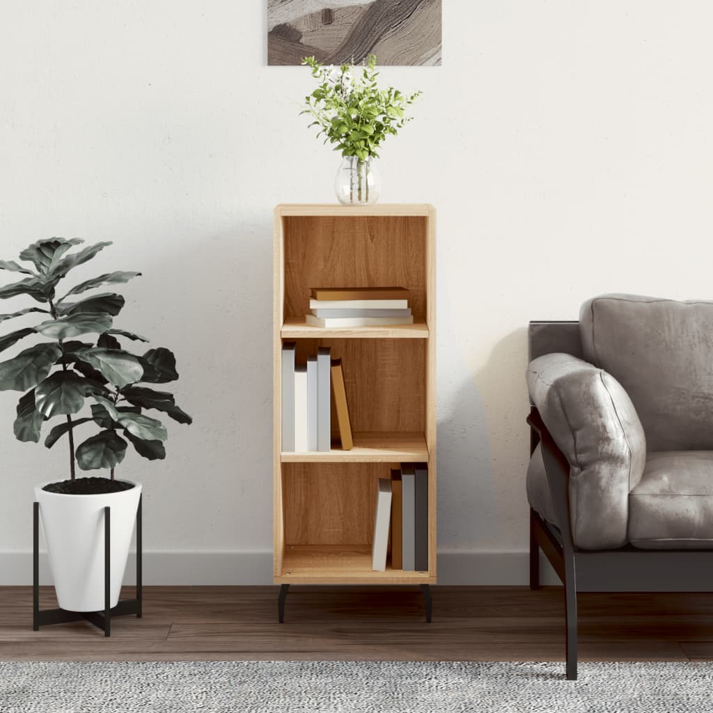 Vidaxl dressoir 34,5x32,5x90 cm bewerkt hout sonoma eikenkleurig