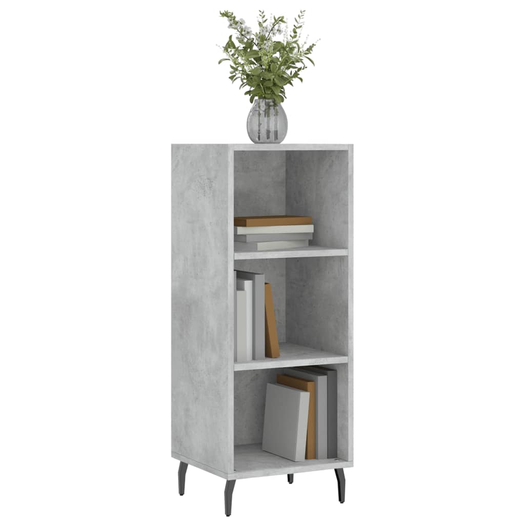 Vidaxl dressoir 34,5x32,5x90 cm bewerkt hout betongrijs