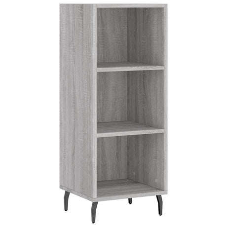 Vidaxl dressoir 34,5x32,5x90 cm bewerkt hout grijs sonoma eikenkleurig