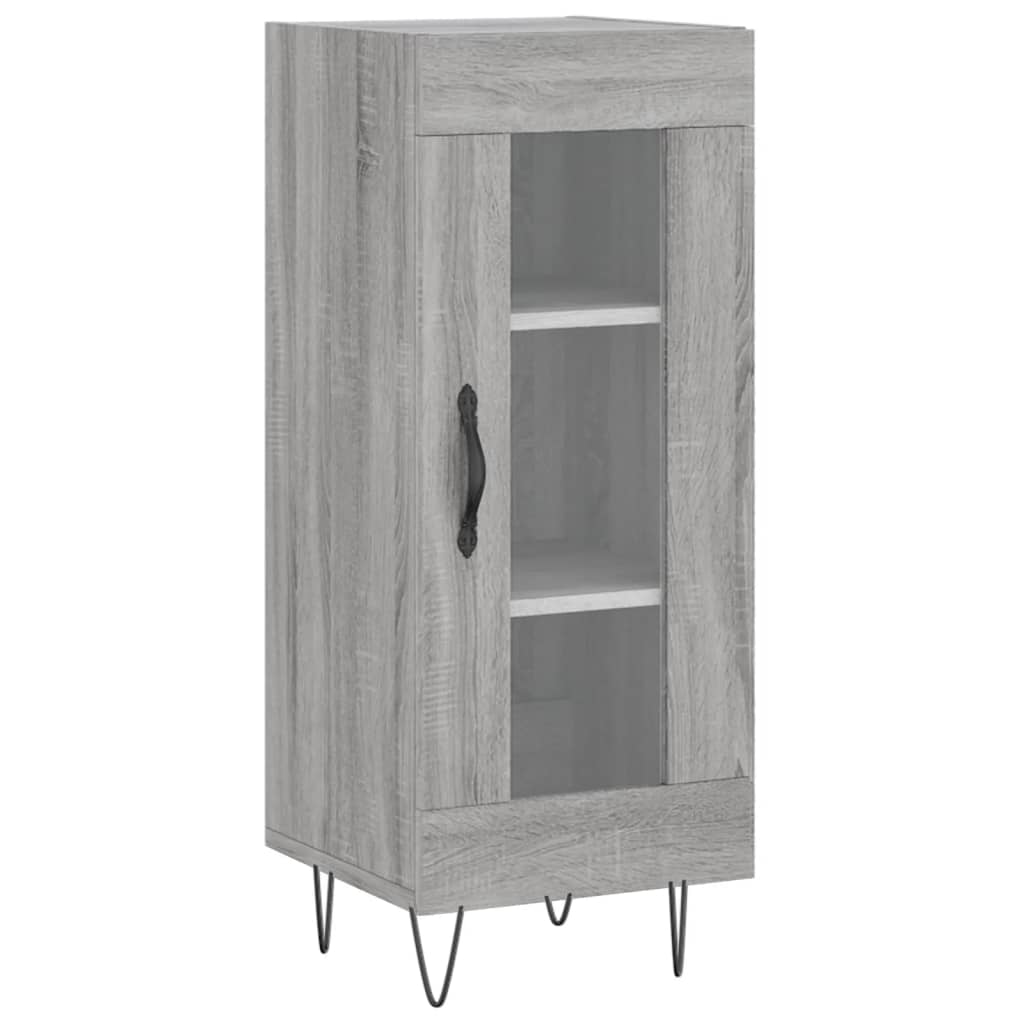 Vidaxl dressoir 34,5x34x90 cm bewerkt hout grijs sonoma eikenkleurig