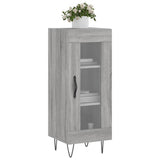 Vidaxl dressoir 34,5x34x90 cm bewerkt hout grijs sonoma eikenkleurig