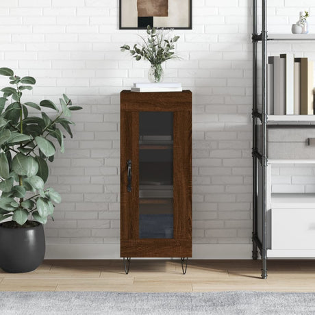 Vidaxl dressoir 34,5x34x90 cm bewerkt hout bruin eikenkleur