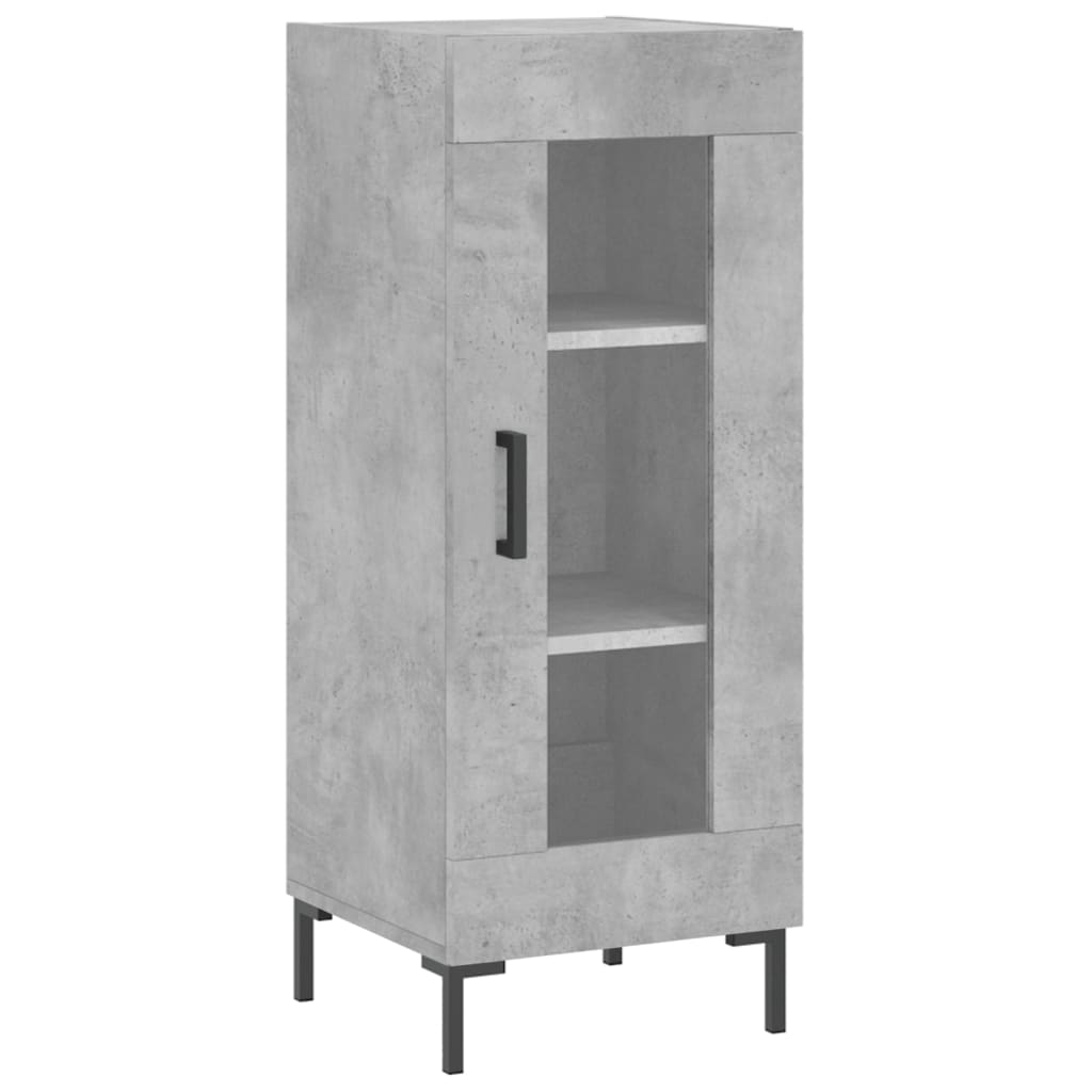 Vidaxl dressoir 34,5x34x90 cm bewerkt hout betongrijs