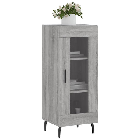 Vidaxl dressoir 34,5x34x90 cm bewerkt hout grijs sonoma eikenkleurig