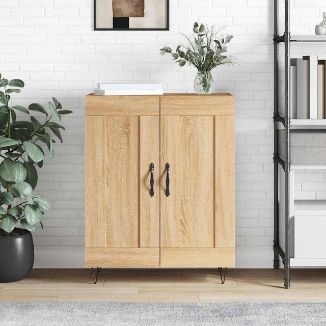 Vidaxl dressoir 69,5x34x90 cm bewerkt hout sonoma eikenkleurig