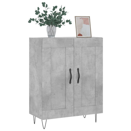 Vidaxl dressoir 69,5x34x90 cm bewerkt hout betongrijs