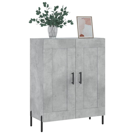 Vidaxl dressoir 69,5x34x90 cm bewerkt hout betongrijs