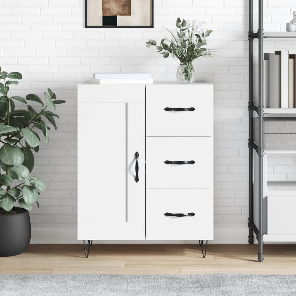 Vidaxl dressoir 69,5x34x90 cm bewerkt hout wit