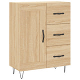 Vidaxl dressoir 69,5x34x90 cm bewerkt hout sonoma eikenkleurig