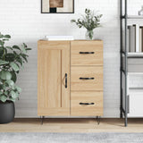Vidaxl dressoir 69,5x34x90 cm bewerkt hout sonoma eikenkleurig
