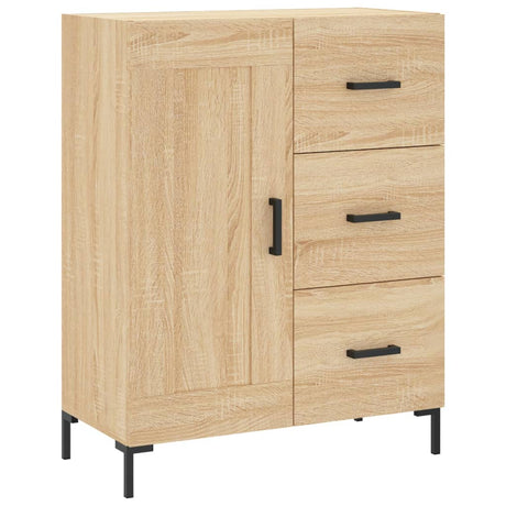 Vidaxl dressoir 69,5x34x90 cm bewerkt hout sonoma eikenkleurig