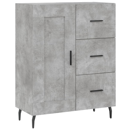 Vidaxl dressoir 69,5x34x90 cm bewerkt hout betongrijs