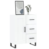 Vidaxl dressoir 69,5x34x90 cm bewerkt hout hoogglans wit