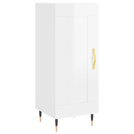 Vidaxl dressoir 34,5x34x90 cm bewerkt hout hoogglans wit