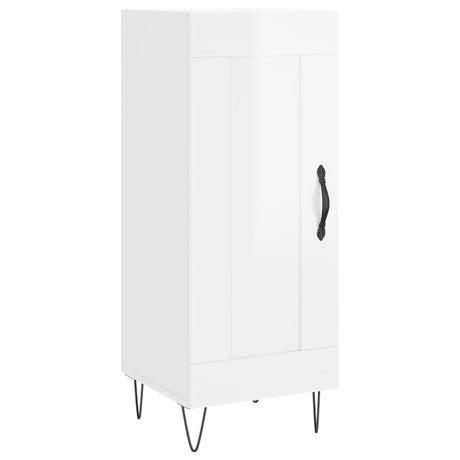 Vidaxl dressoir 34,5x34x90 cm bewerkt hout hoogglans wit