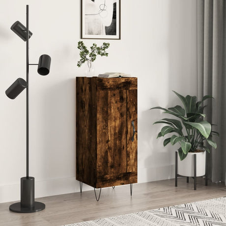 Vidaxl dressoir 34,5x34x90 cm bewerkt hout gerookt eiken