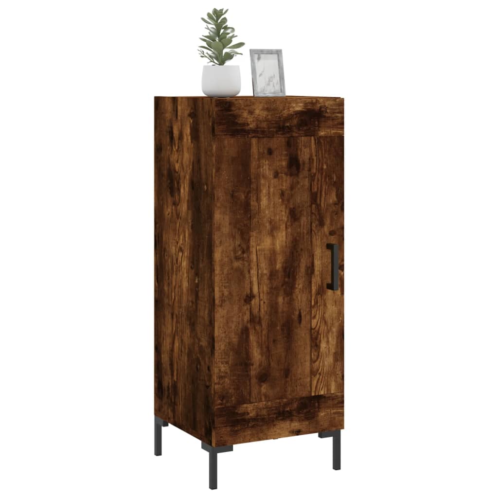 Vidaxl dressoir 34,5x34x90 cm bewerkt hout gerookt eiken