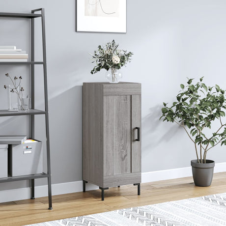 Vidaxl dressoir 34,5x34x90 cm bewerkt hout grijs sonoma eikenkleurig
