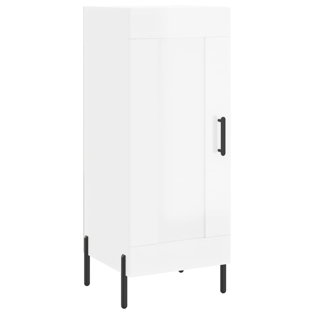 Vidaxl dressoir 34,5x34x90 cm bewerkt hout hoogglans wit
