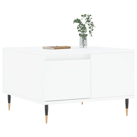 Vidaxl salontafel 55x55x36,5 cm bewerkt hout wit