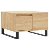Vidaxl salontafel 55x55x36,5 cm bewerkt hout sonoma eikenkleurig